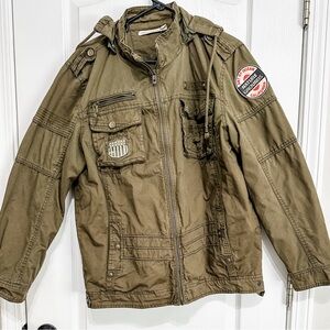 Chelsea & Violet Kids Khaki Jacket with Patches